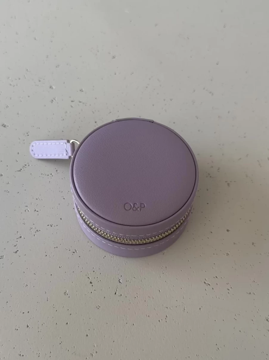 Olive & Piper Small Jewelry Case - Compact Travel Jewelry Organizer for Earrings, Rings & Necklaces