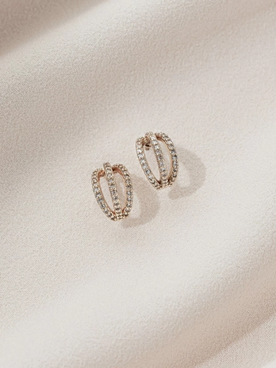 Olive & Piper Harper Huggie Hoops - Gold Plated Huggie Earrings for Women