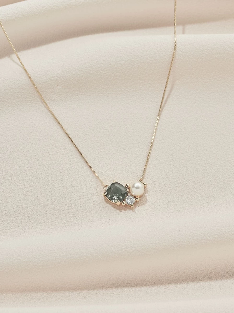 Olive & Piper Sadie Pendant Necklace - Elegant Gold-Plated Dainty Jewelry for Women