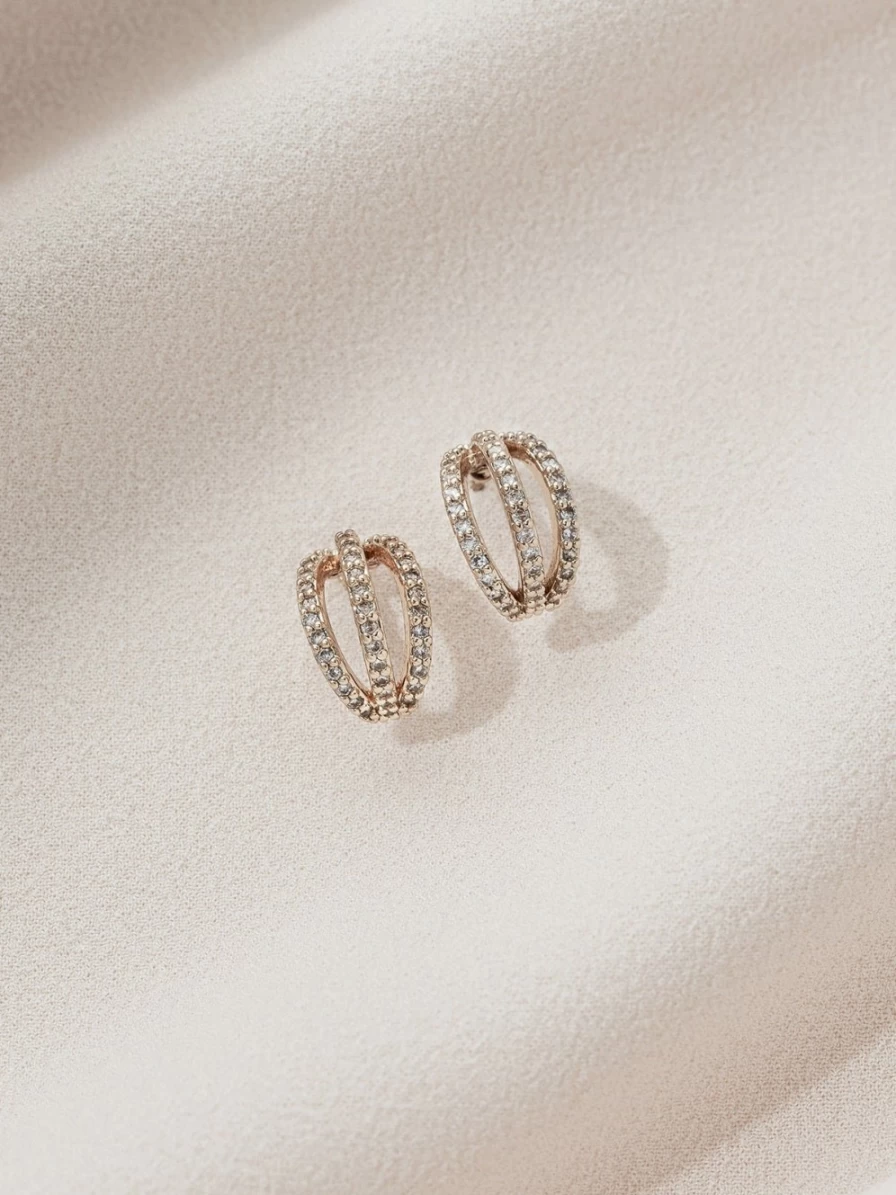 Olive & Piper Harper Huggie Hoops - Gold Plated Huggie Earrings for Women