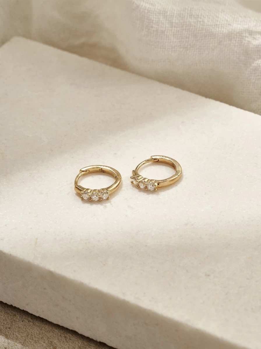 Olive & Piper Taryn Hoops - Demi-Fine Gold Earrings for Women