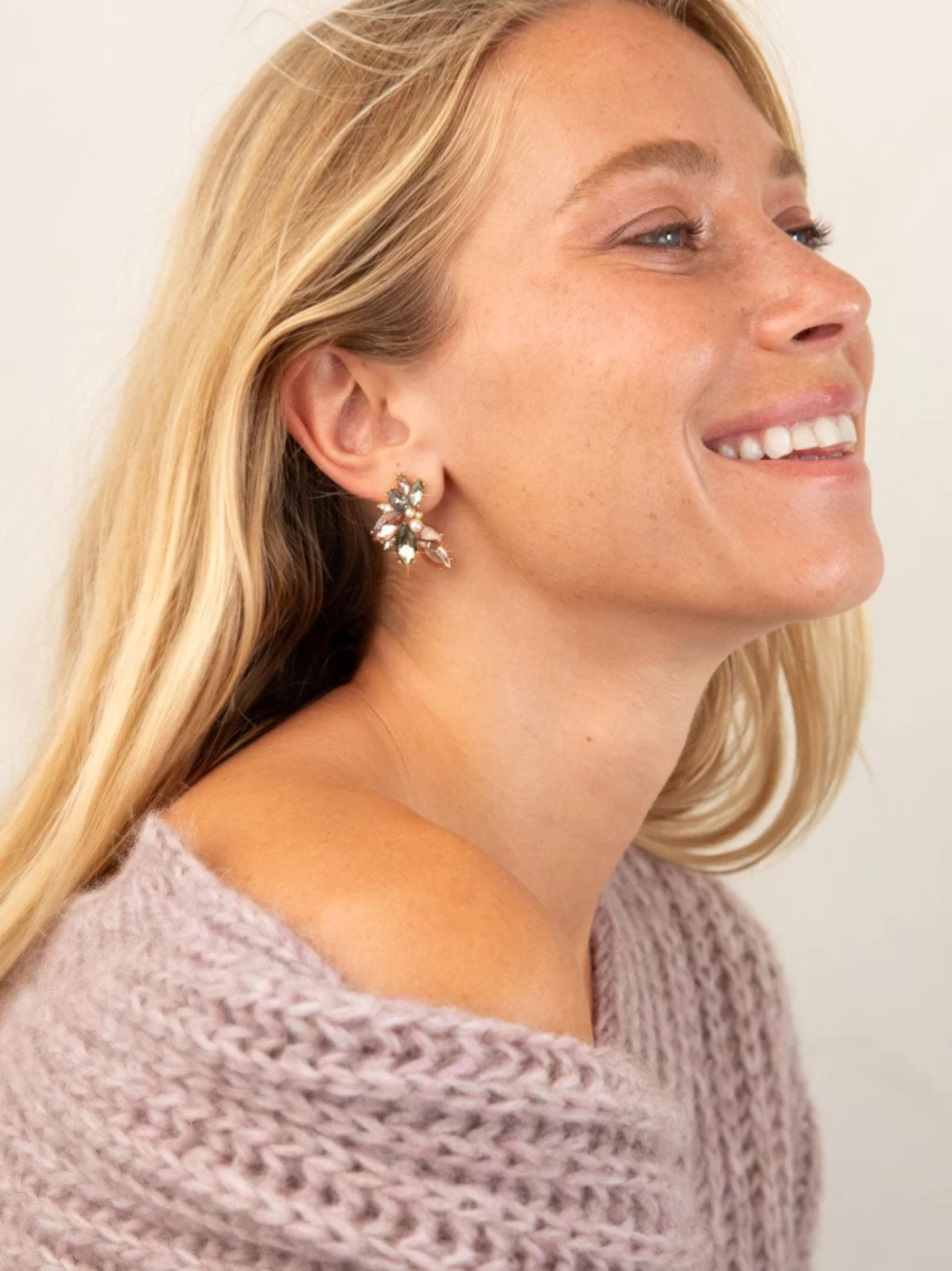 Olive & Piper Gold Rosewood Porter Stud Earrings