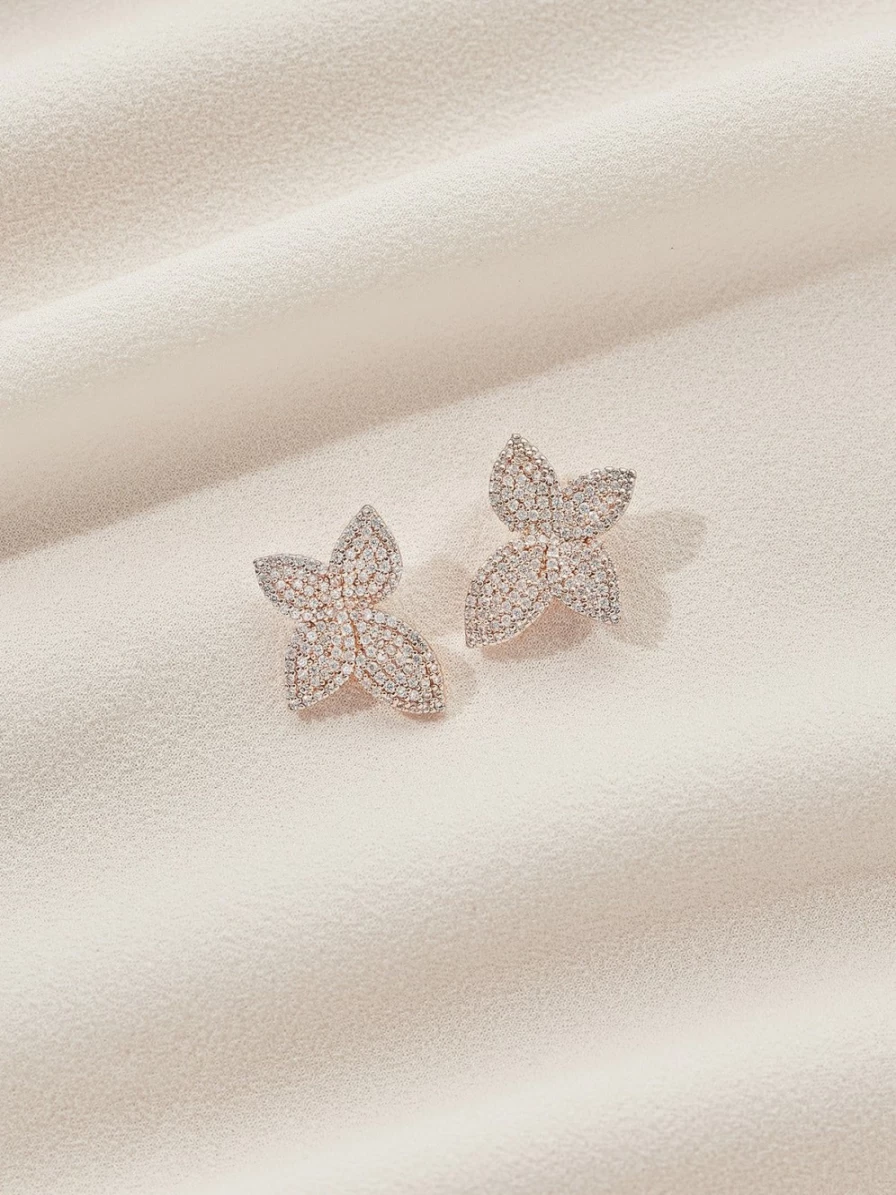 Olive & Piper Mini Primrose Stud Earrings - Delicate Floral Studs for Women