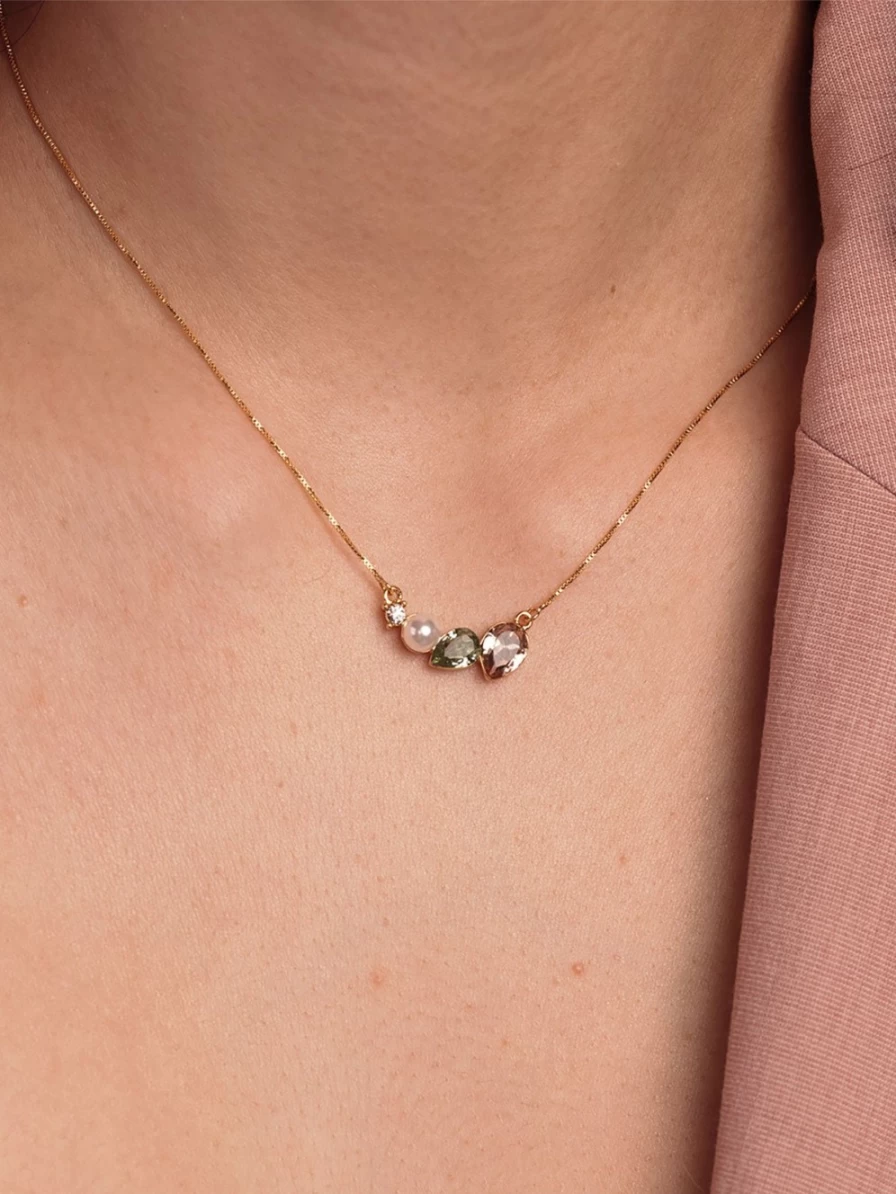 Olive & Piper Teri Gold Pendant Necklace - Elegant Layering Jewelry