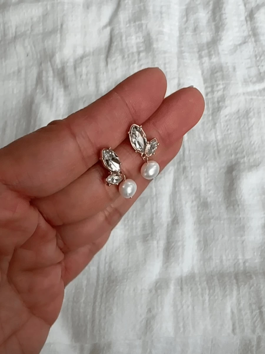Olive & Piper Bryn Drops – Elegant Cubic Zirconia Earrings for Women