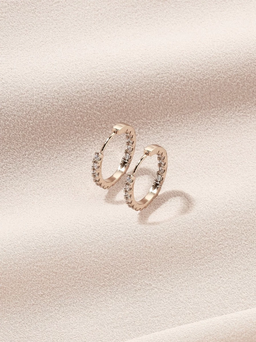 Olive & Piper Mina Hoops - Elegant Gold-Plated Hoop Earrings for Women
