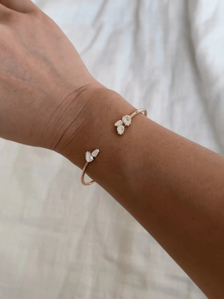 Olive & Piper Gold Basque Cuff - Elegant Statement Bracelet for Women