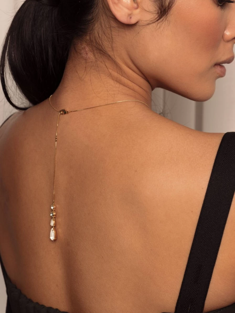 Olive & Piper Ilse Necklace - Elegant Gold Plated Pendant Necklace for Women