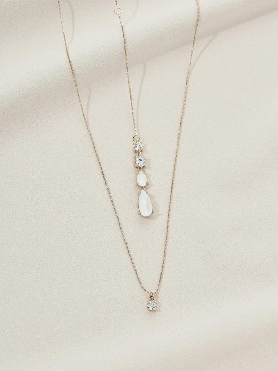 Olive & Piper Ilse Necklace - Elegant Gold Plated Pendant Necklace for Women