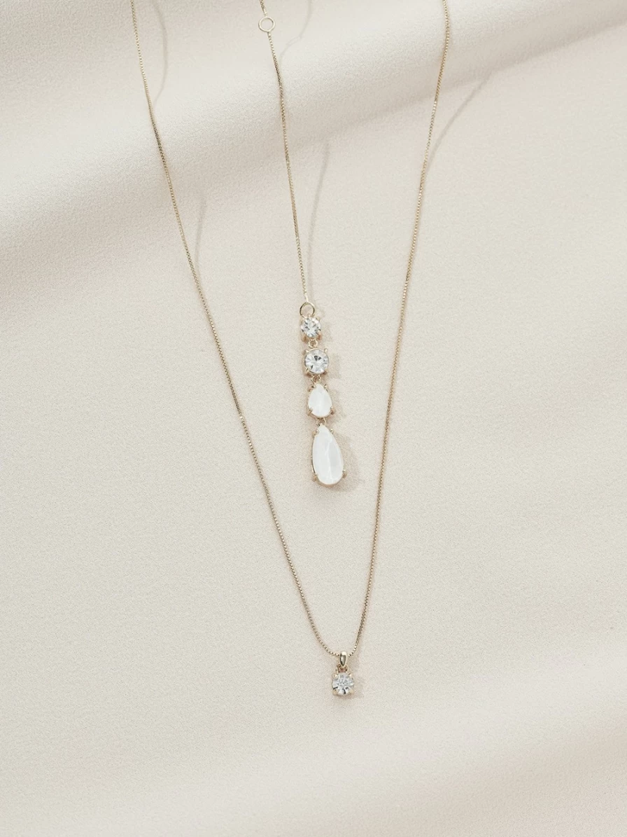 Olive & Piper Ilse Necklace - Elegant Gold Plated Pendant Necklace for Women
