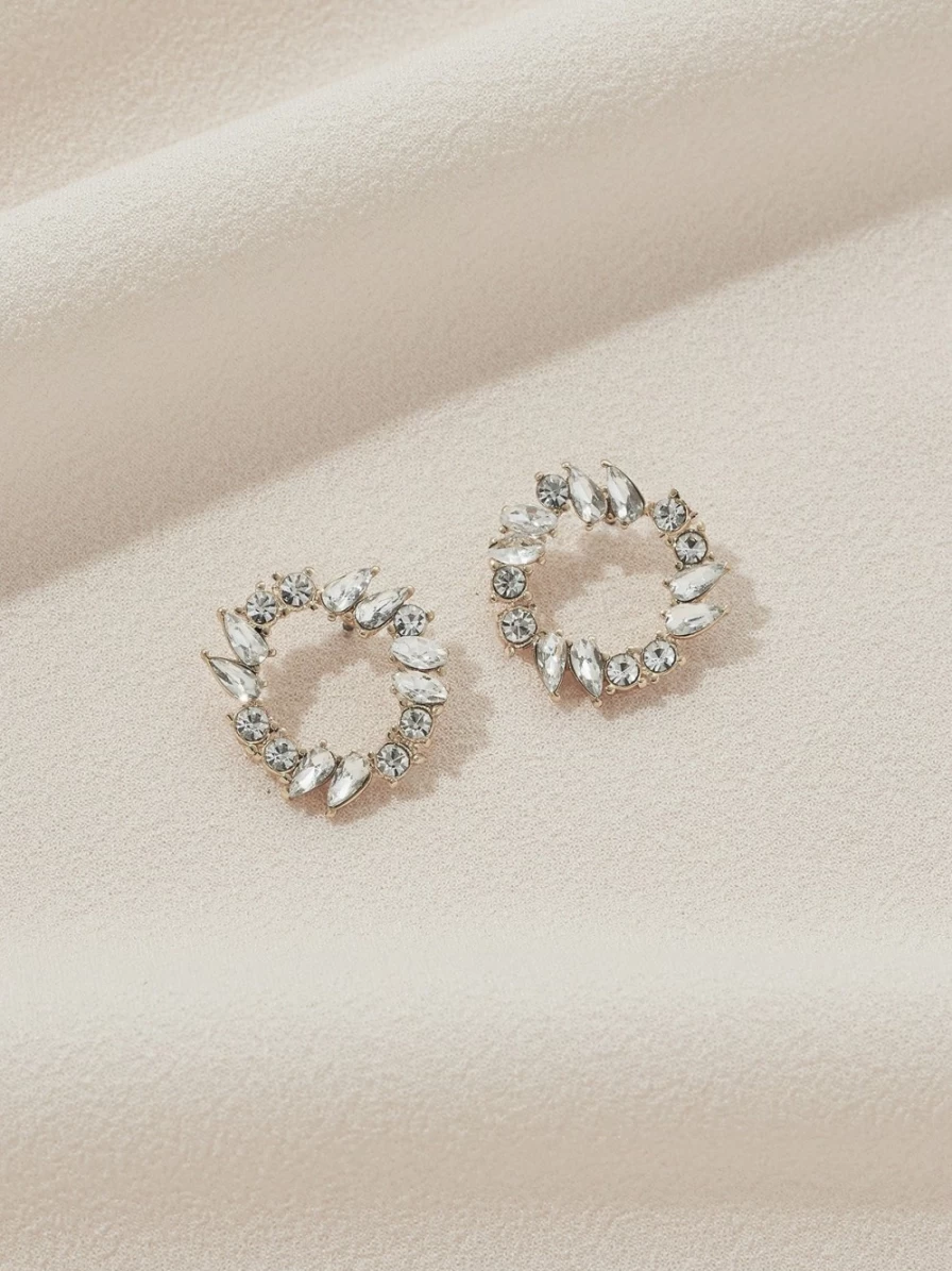 Olive & Piper Della Gold Stud Earrings - Elegant Gold Studs for Women