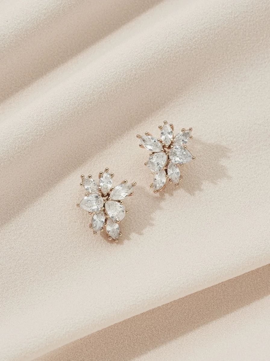 "Olive & Piper Simone Stud Earrings – Elegant Gold Studs for Women"