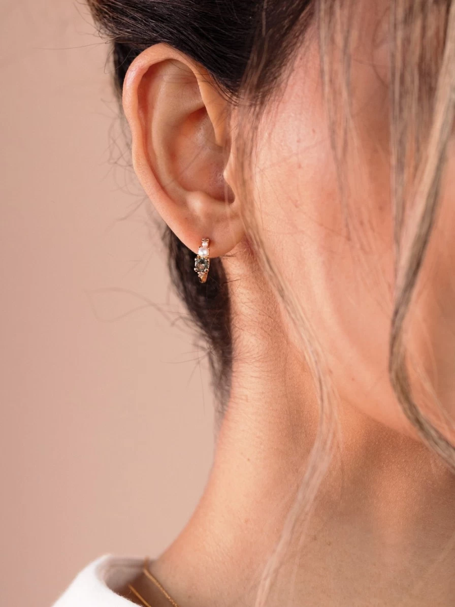 Olive & Piper Gold Hoop Earrings - Oliver Hoops Classic Style