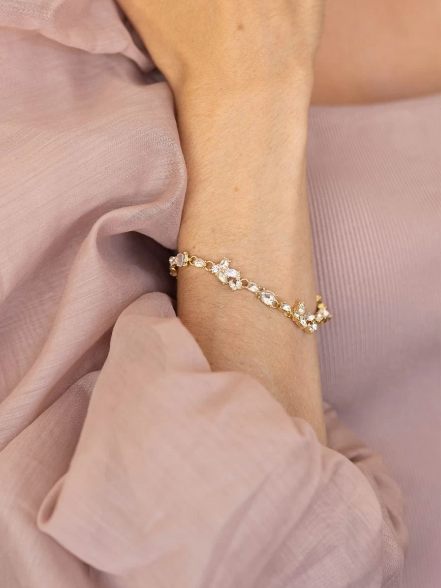 Olive & Piper Montellier Bracelet - Elegant Gold-Tone Cuff Bangle for Women