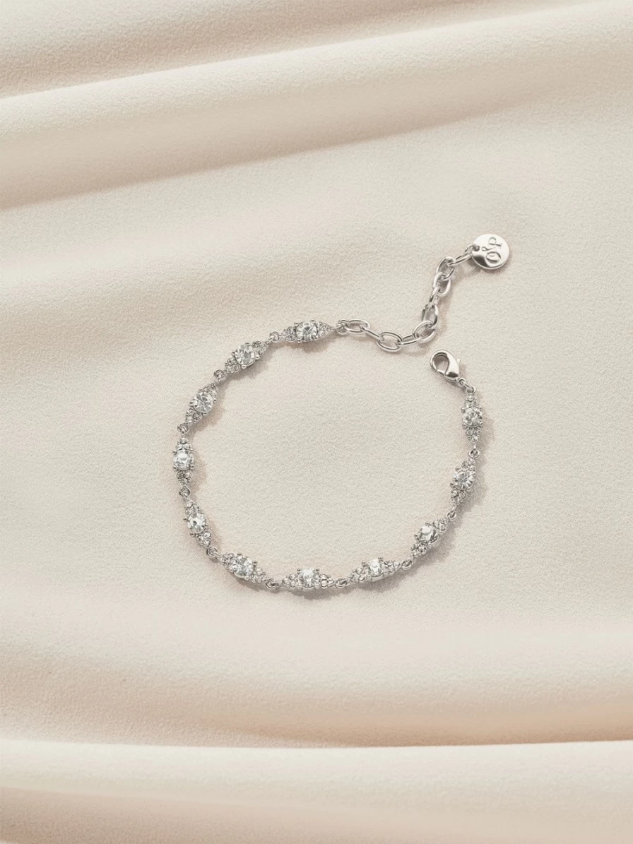 Olive & Piper Mini Chloe Bracelet - Dainty Gold-Tone Adjustable Chain Bangle for Women