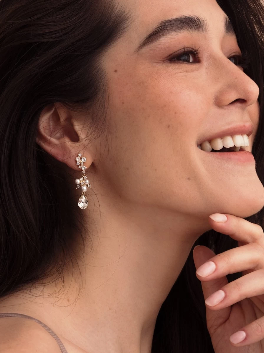 Olive & Piper Blair Clip-On Drop Earrings – Elegant No-Piercing Fashion Accessories