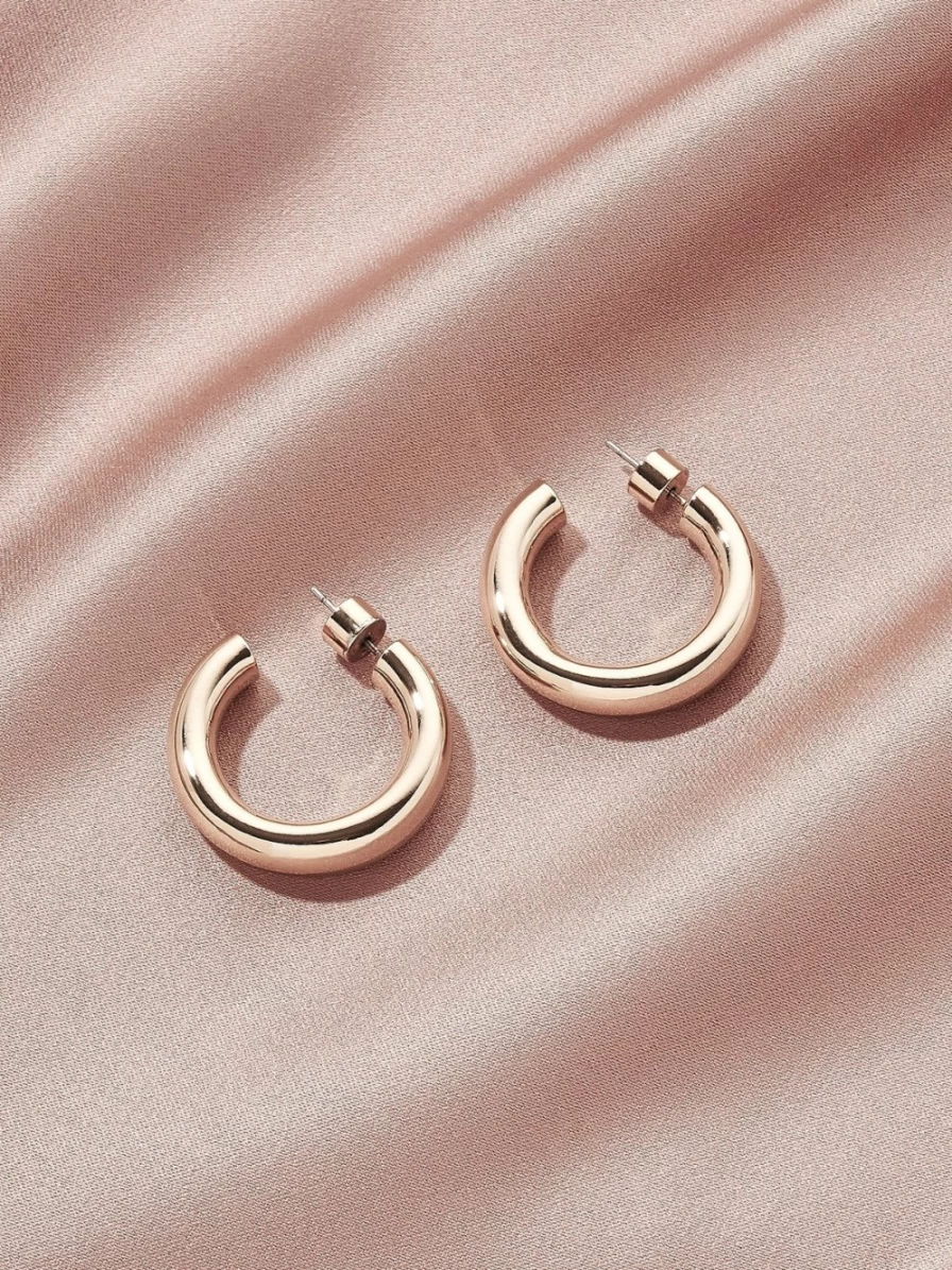 Olive & Piper Gold Icon Hoops - Elegant Hoop Earrings for Women