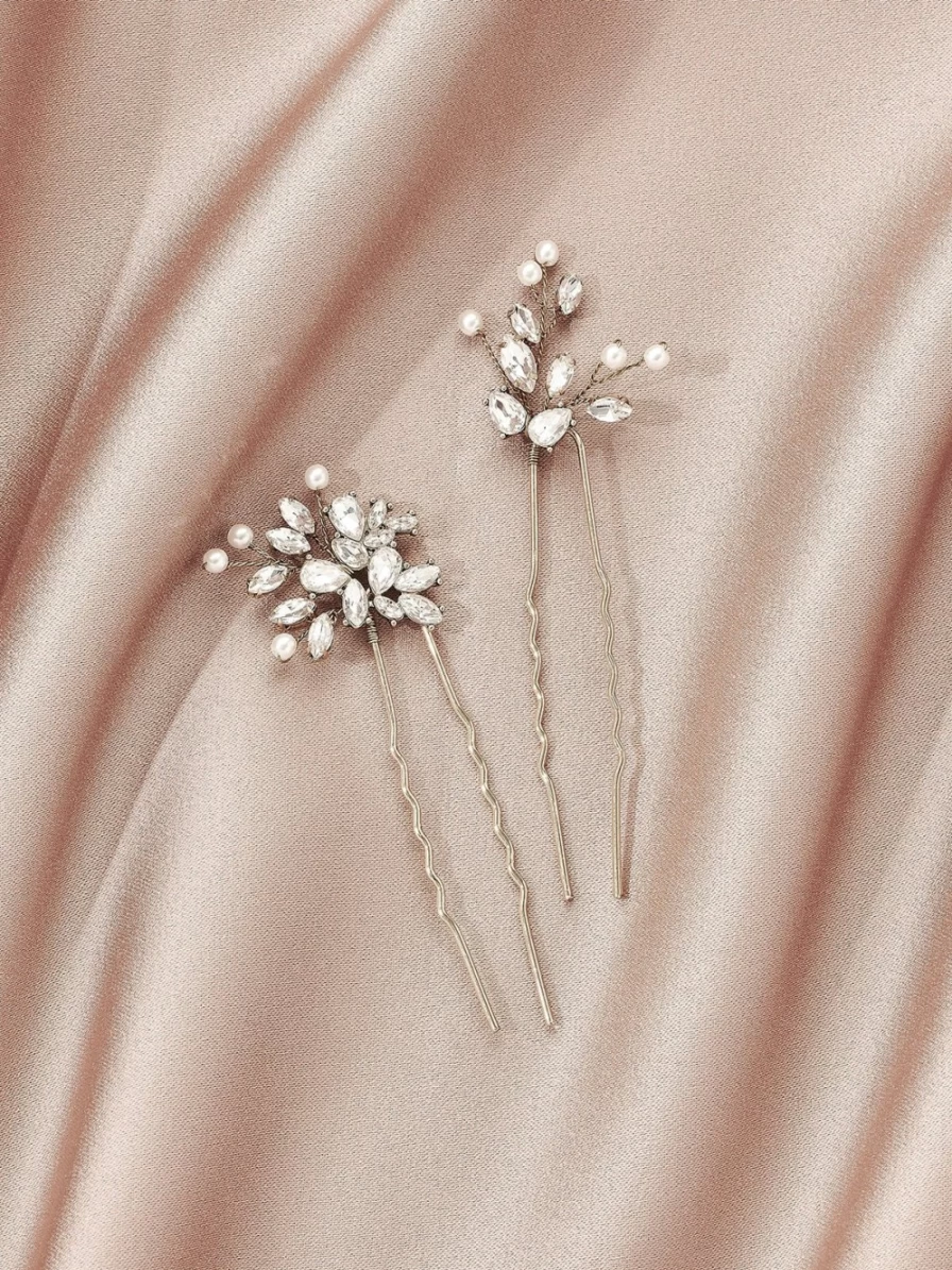 Olive & Piper Padma Hair Pins Set of 2 - Ox Gold Hair Clips for Women