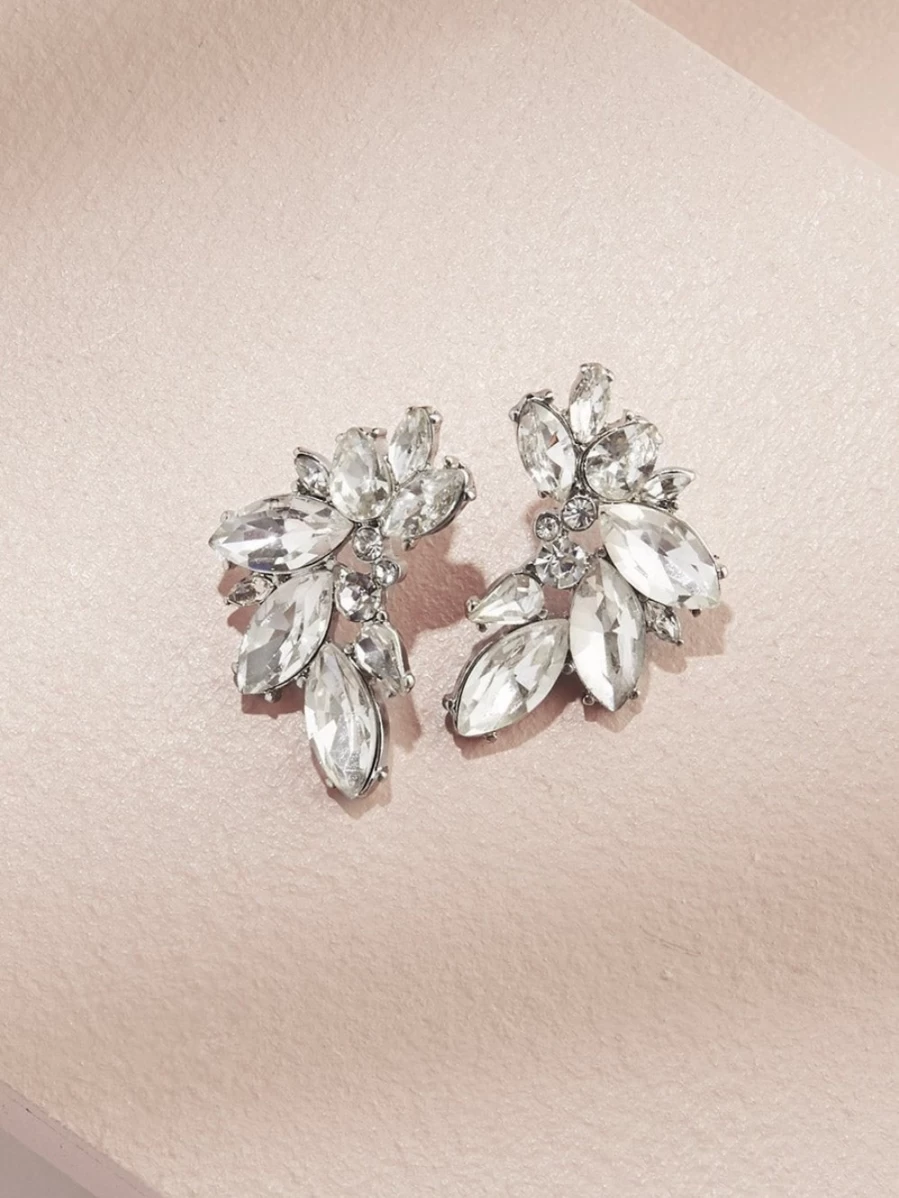 Olive & Piper Porter Cluster Studs Earrings - Stylish Gold-Tone Studs for Women