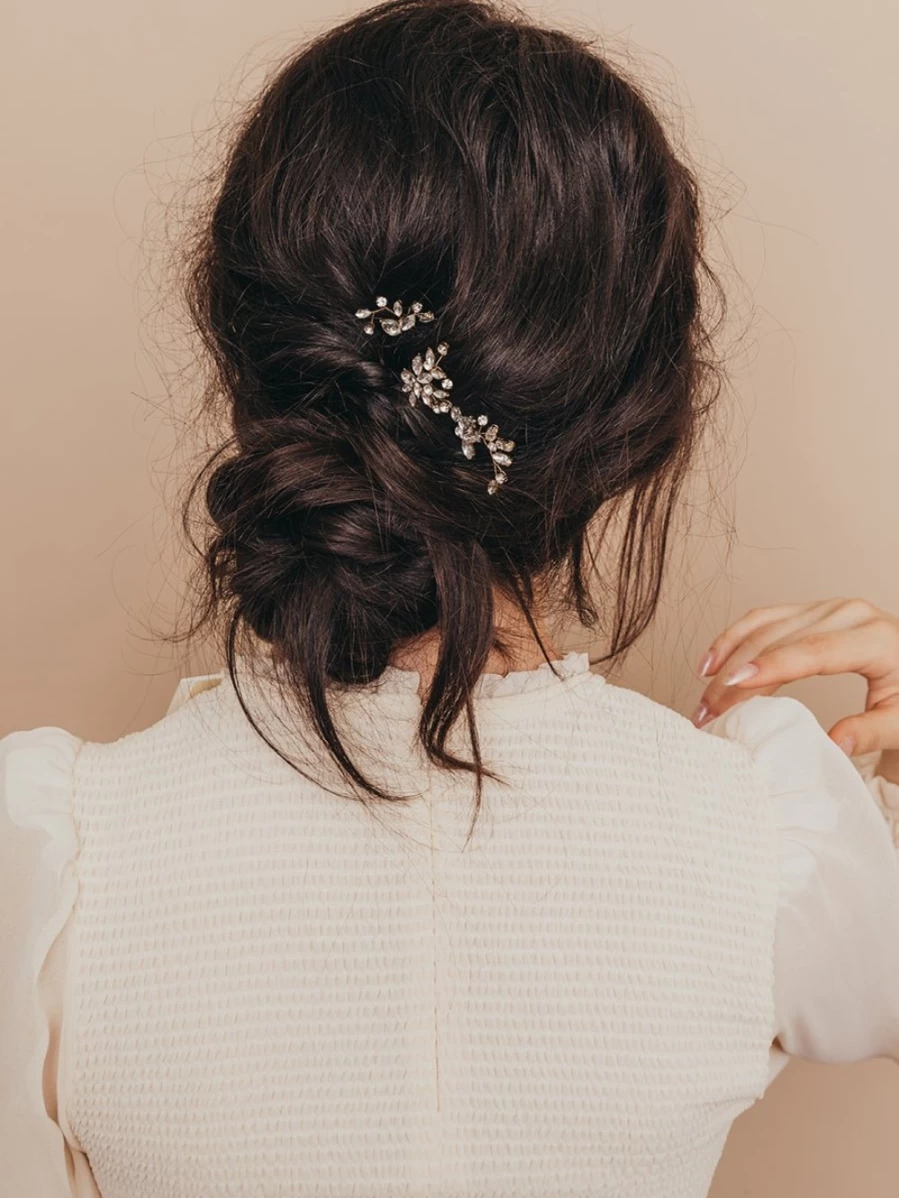 Olive & Piper Silver Hair Pin - Quinn Elegant Hair Clip for Women