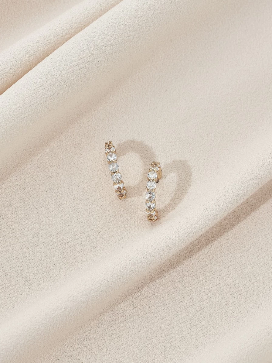 Olive & Piper Nalah Hoops - Elegant Gold-Plated Hoop Earrings for Women