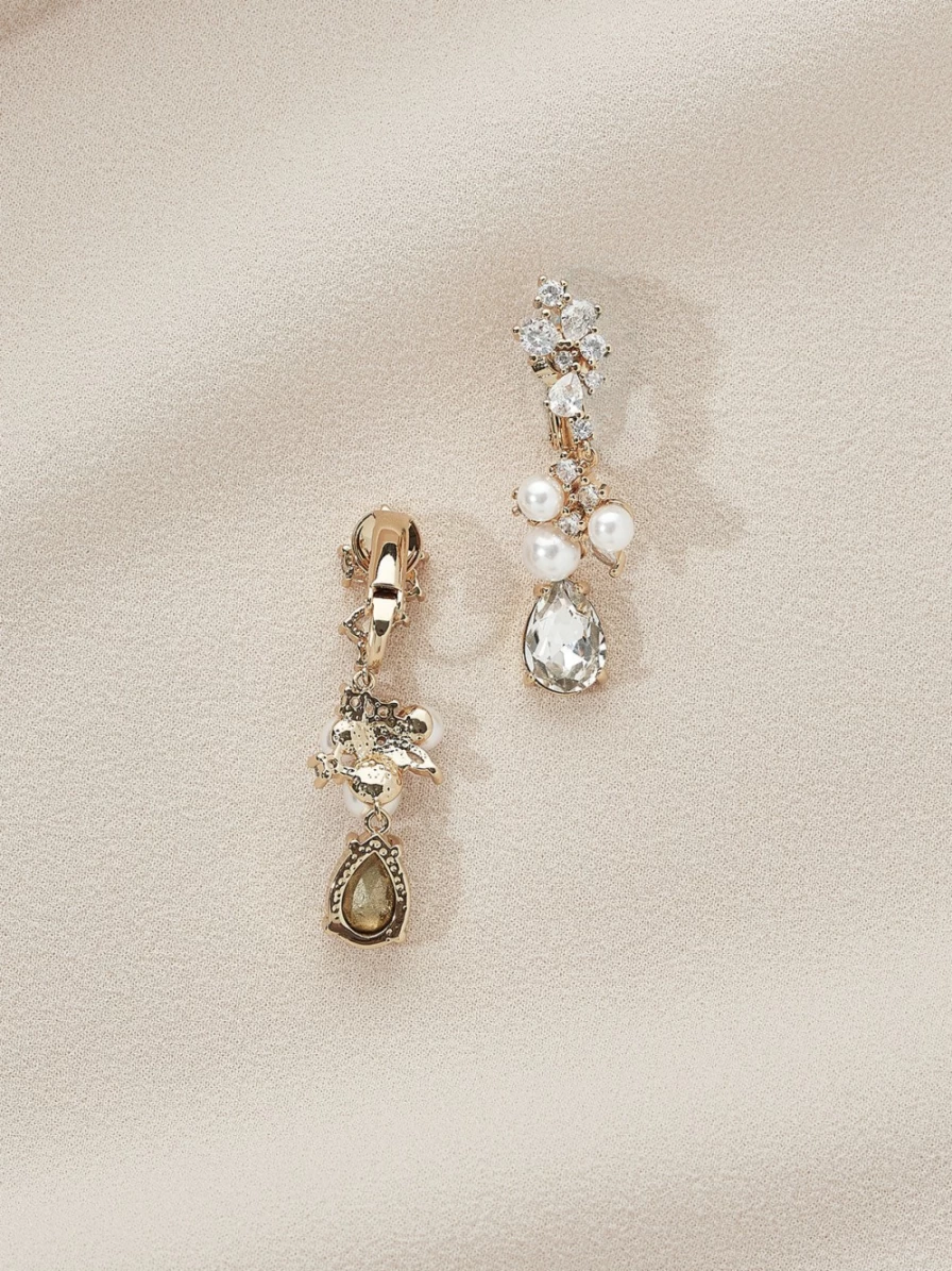 Olive & Piper Blair Clip-On Earrings – Elegant Drops for Instant Glamour