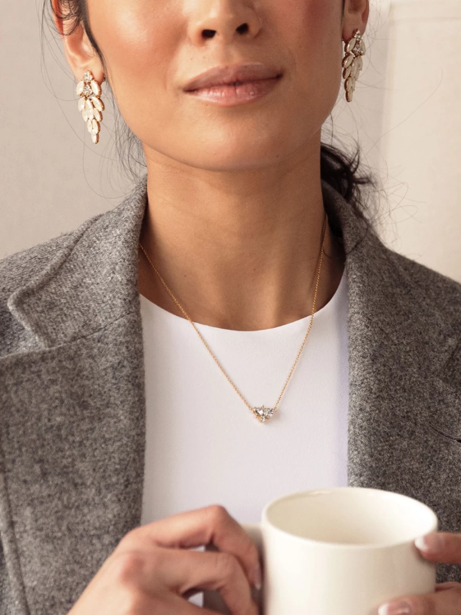 "Olive & Piper Napa Pendant - Elegant Gold Necklace for Women"
