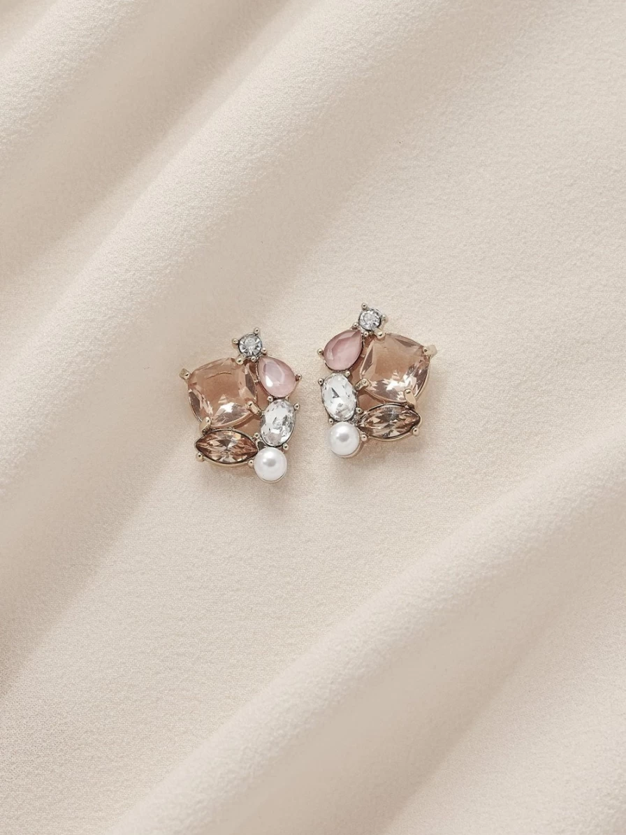 Olive & Piper Leonie Stud Earrings - Classic Gold & Silver Studs for Women