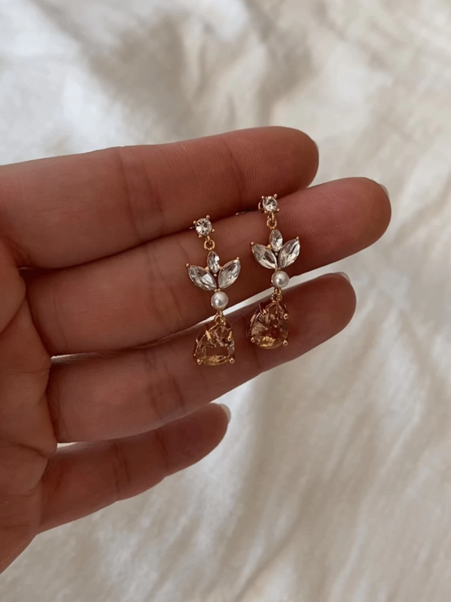 Olive & Piper Mini Rosalind Gold Drop Earrings