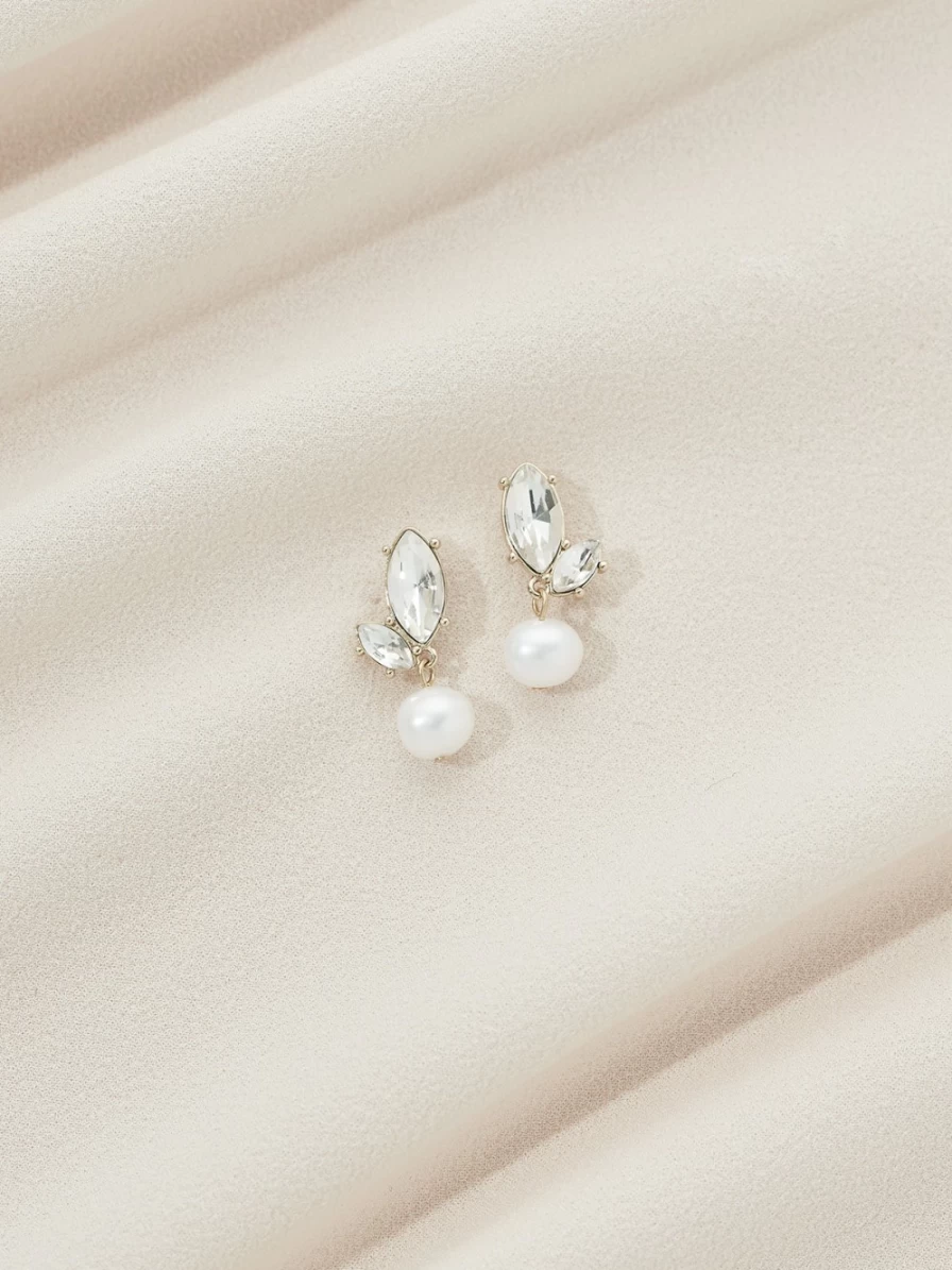 Olive & Piper Bryn Drops - Elegant Cubic Zirconia Stud Earrings for Women