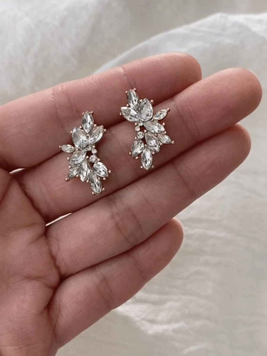 Olive & Piper Tatum Stud Earrings - Classic Gold & Silver Studs for Women