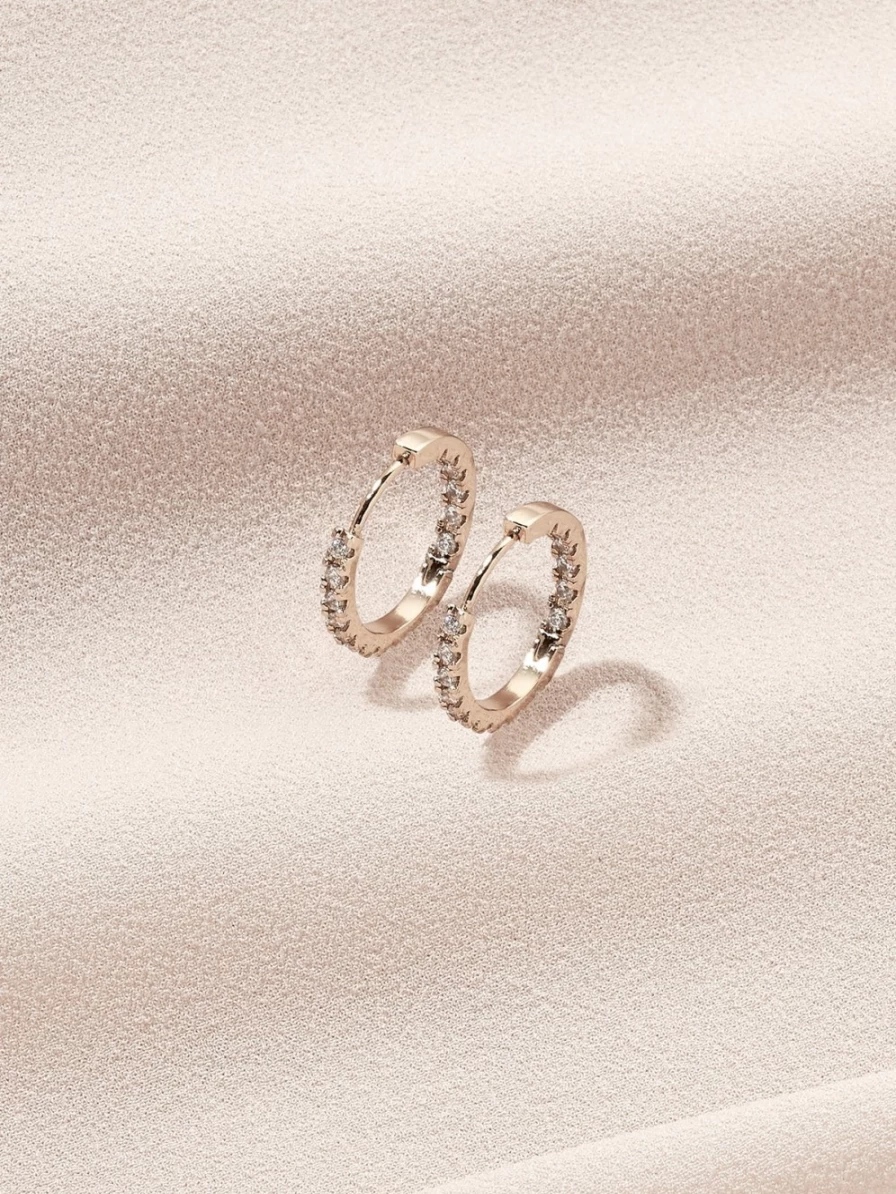 "Olive & Piper Mina Hoops - Elegant Gold Hoop Earrings for Women"
