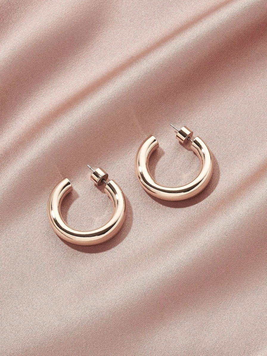 Olive & Piper Gold Icon Hoops - Elegant Gold Hoop Earrings for Women