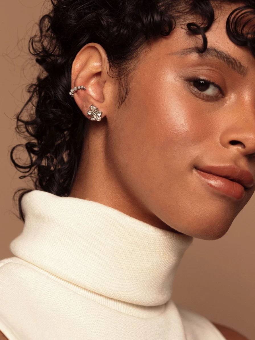 "Olive & Piper Ariel Studs - Elegant Gold Hoop Earrings for Women"