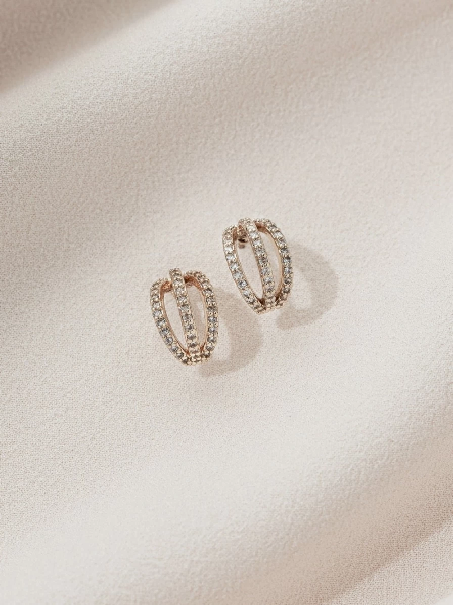 Olive & Piper Harper Huggie Hoops - Gold Plated Huggie Earrings for Women