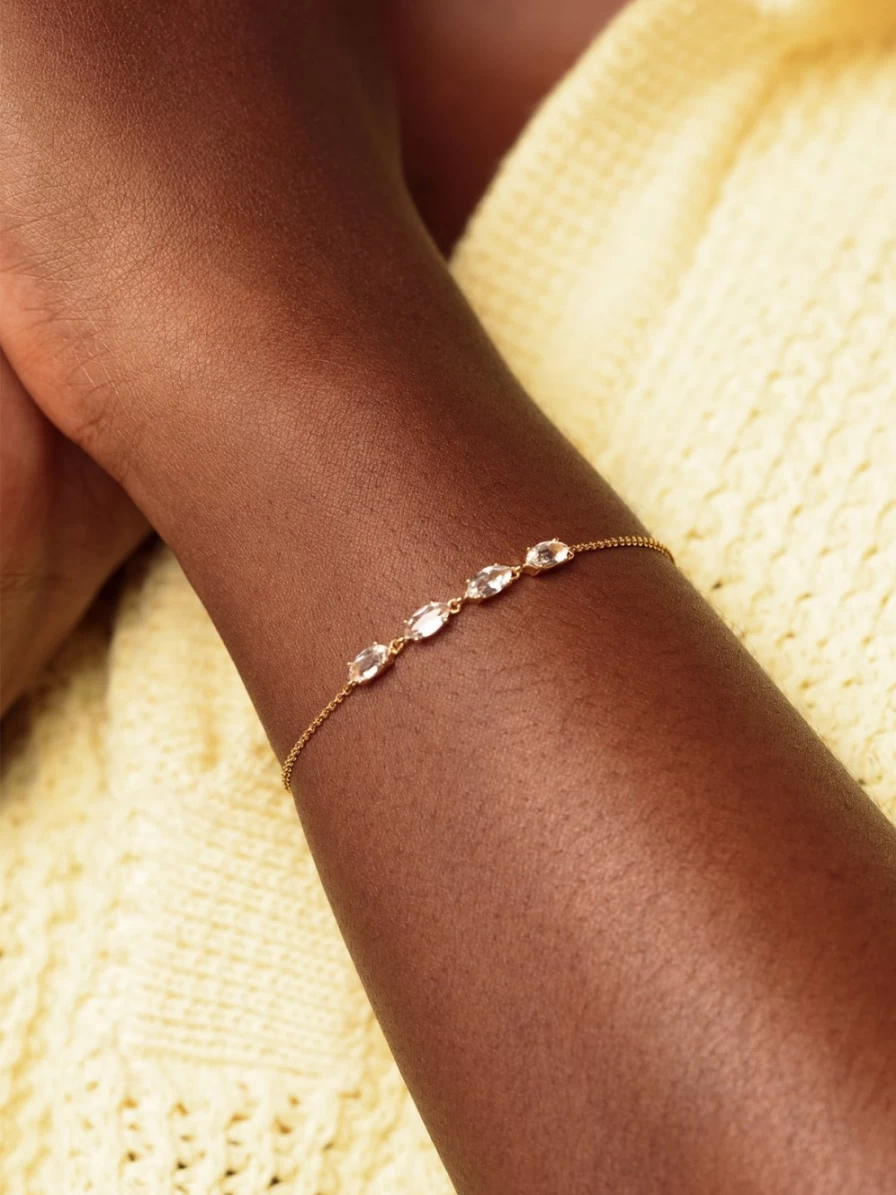 18K Gold Vermeil Lake Bracelet by Olive & Piper - Elegant Demi-Fine Jewelry