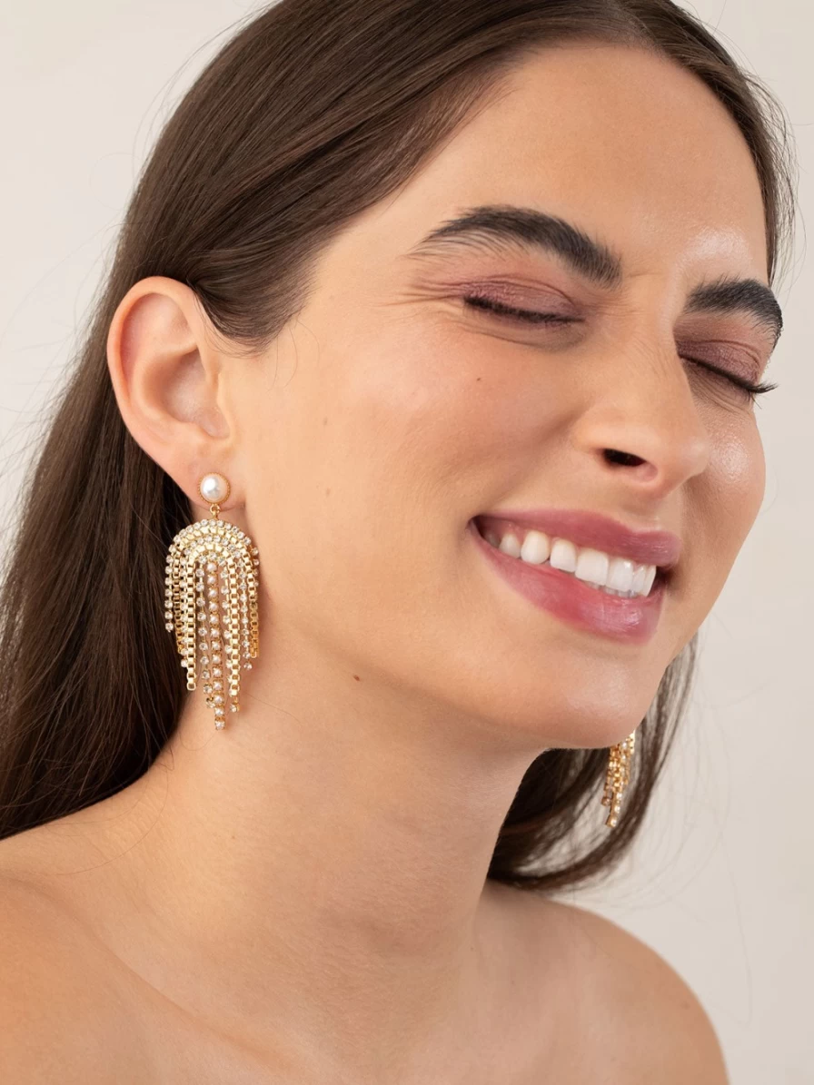 Olive & Piper Dallas Stud Earrings - Elegant Gold Hoop Earrings for Women