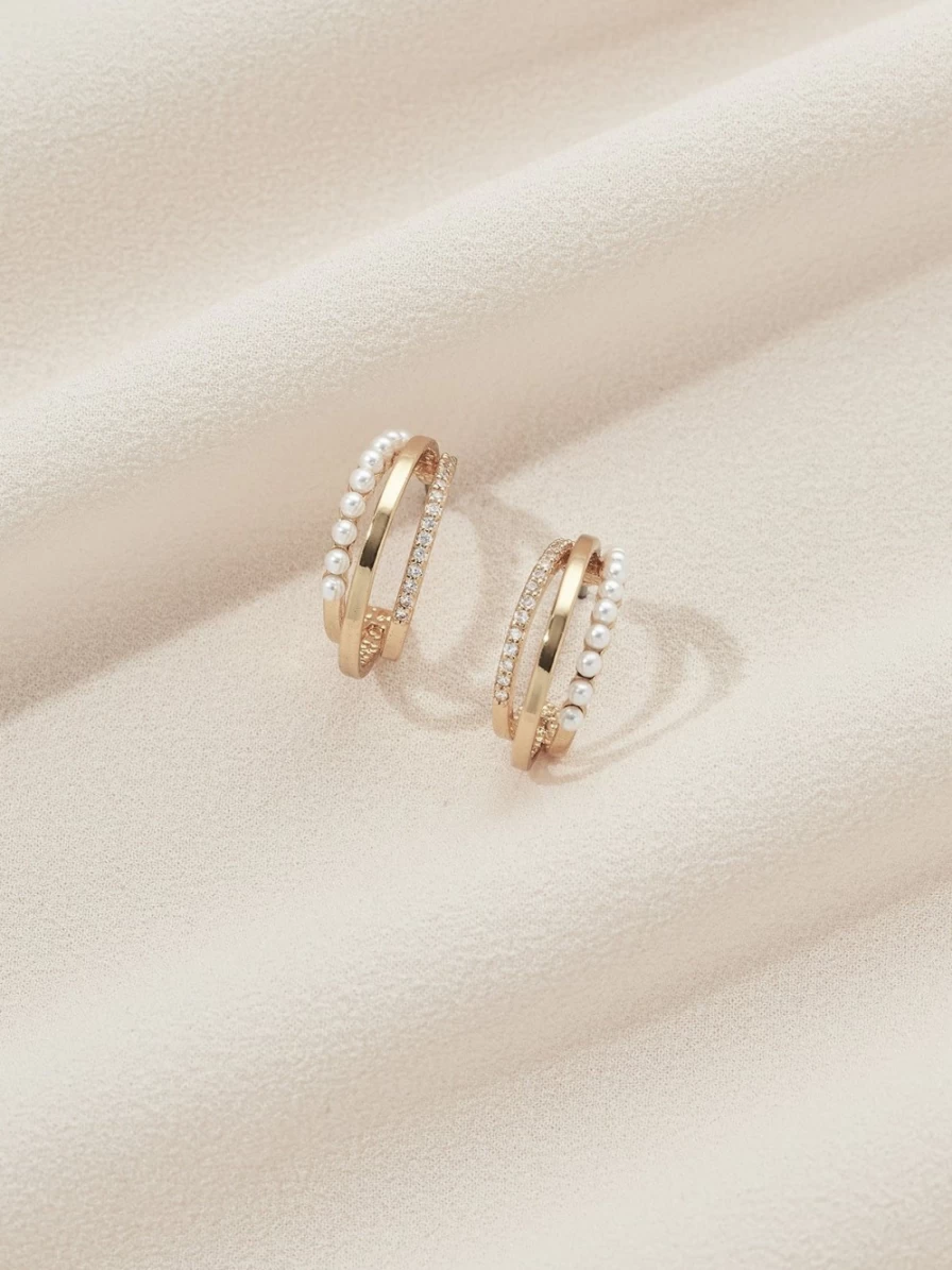 Olive & Piper Carina Hoops - Elegant Gold-Plated Hoop Earrings for Women
