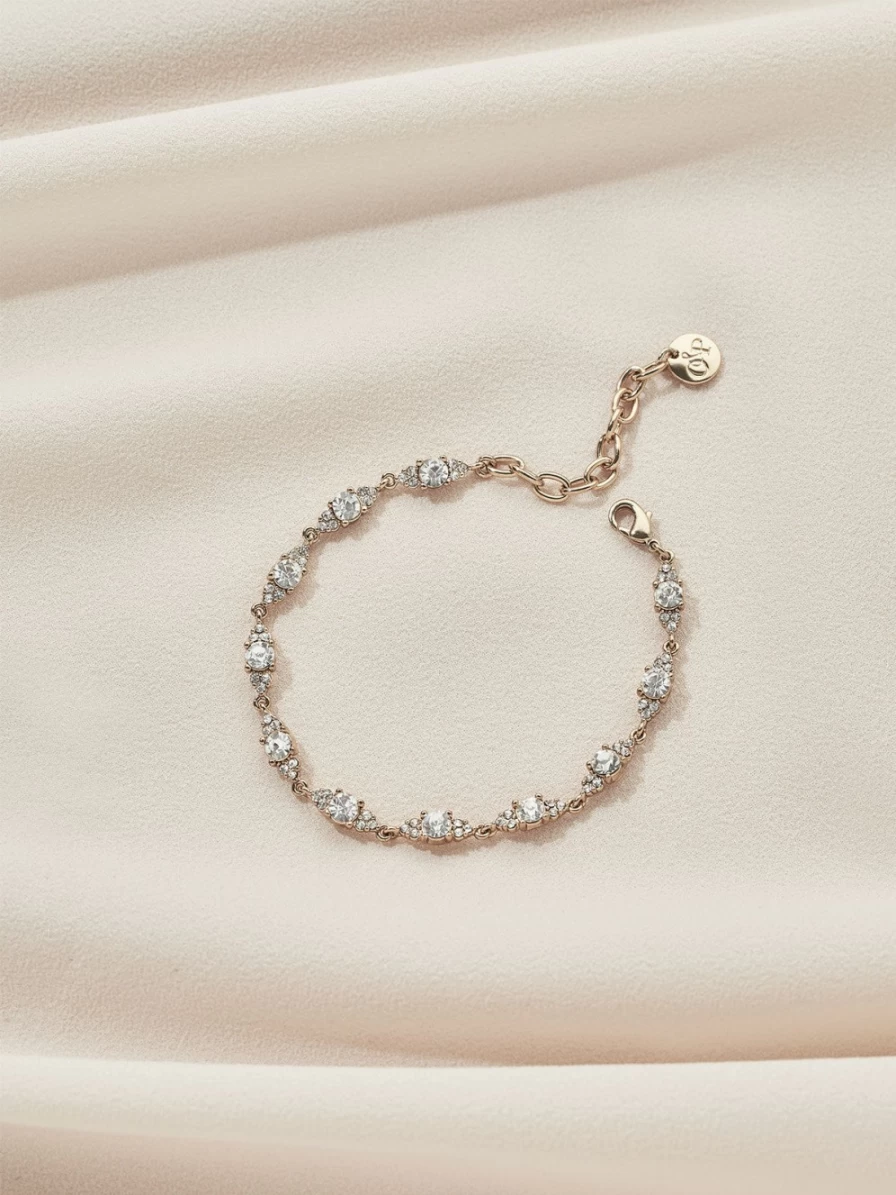 Olive & Piper Mini Chloe Bracelet - Elegant Gold-Tone Adjustable Chain Bracelet for Women