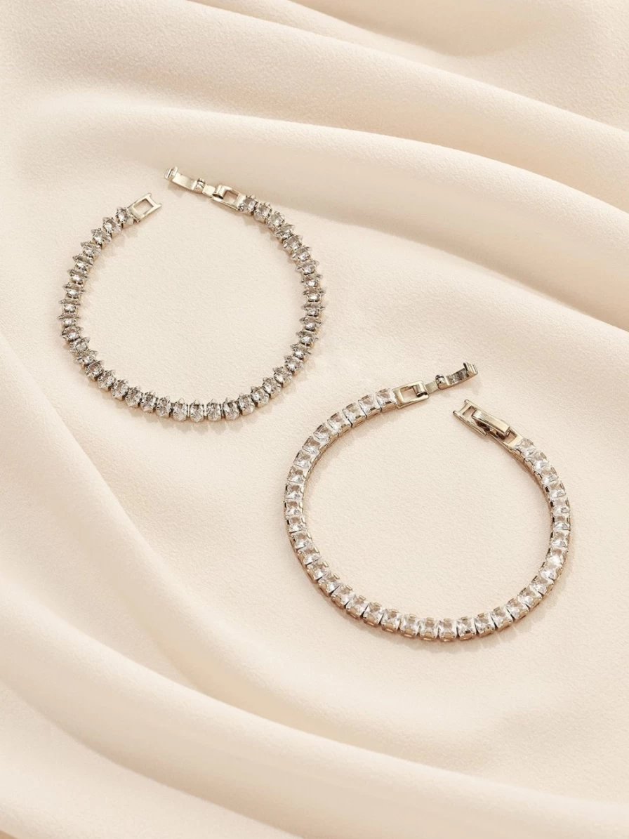 Olive & Piper Pippa Stackable Bracelet Set - 2 Piece Gold & Silver Bangle Bracelets for Women