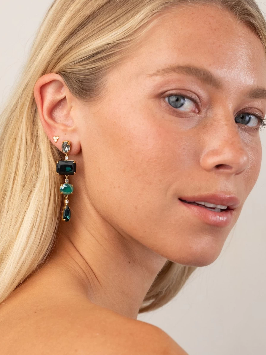 Olive & Piper Hilton Gold Drop Earrings - Juniper Style Hoops