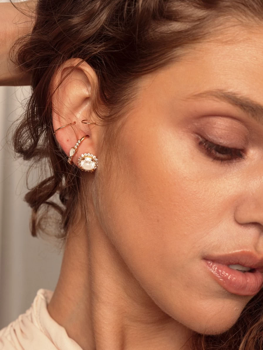 "Olive & Piper Winnie Stud Earrings – Elegant Gold-Tone Studs for Women"