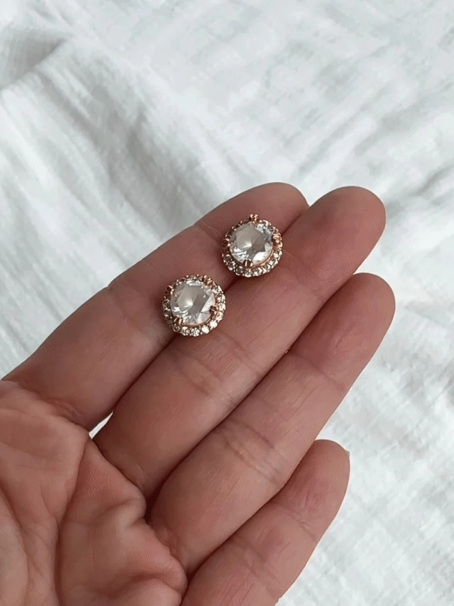 "Olive & Piper Winnie Stud Earrings - Elegant Gold Studs for Women"