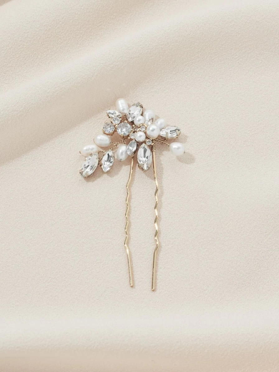 Olive & Piper Zoe Hair Pin - Elegant Gold Hair Clip for Women, Secure Hold Hair Accessory