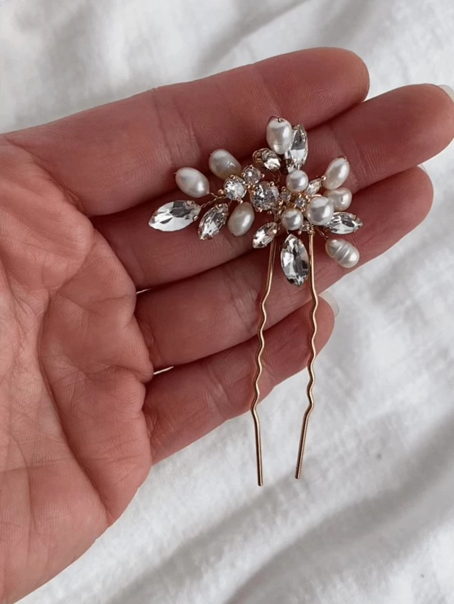 Olive & Piper Zoe Hair Pin - Elegant Gold Hair Clip for Women, Secure Hold Hair Accessory