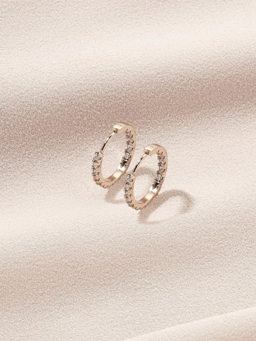 Olive & Piper Mina Hoops - Elegant Gold Hoop Earrings for Women, Minimalist Dainty Everyday Jewelry Gift