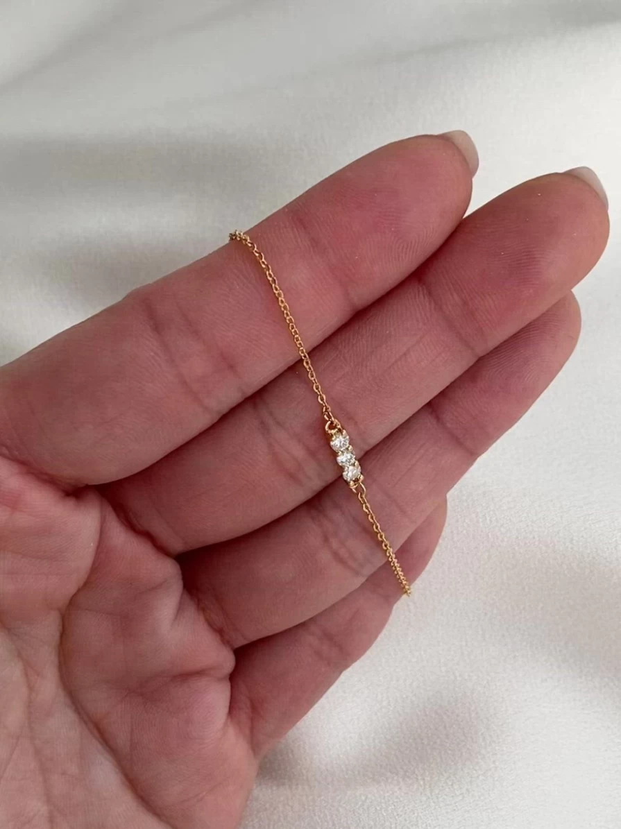 Olive & Piper Tully Demi-Fine Bracelet - Elegant Adjustable Gold-Tone Chain Jewelry